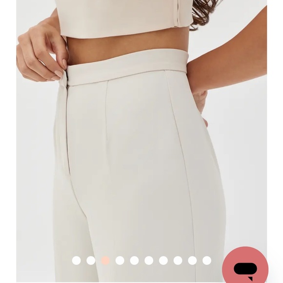 Love Bonito Raevyn Classic Straight Leg Pants (Cream XS) - Picture 3 of 6